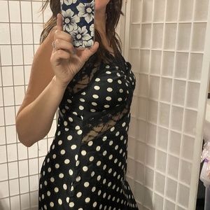 Vintage-style Polka Dot Slip Dress